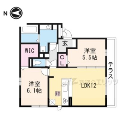 エスポワールルミエールの物件間取画像